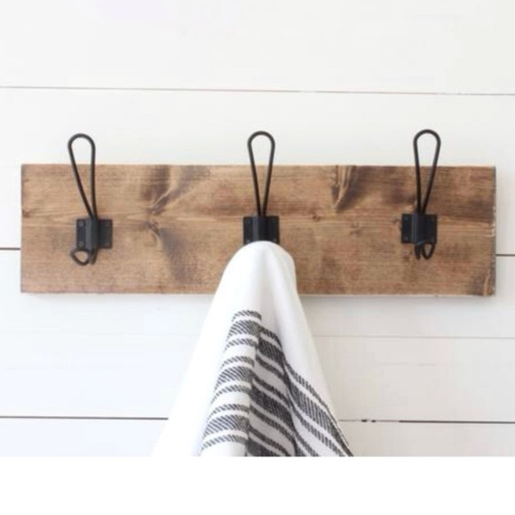 NEW Rustic Farmhouse Black Wall Hooks - Picture 3 of 14